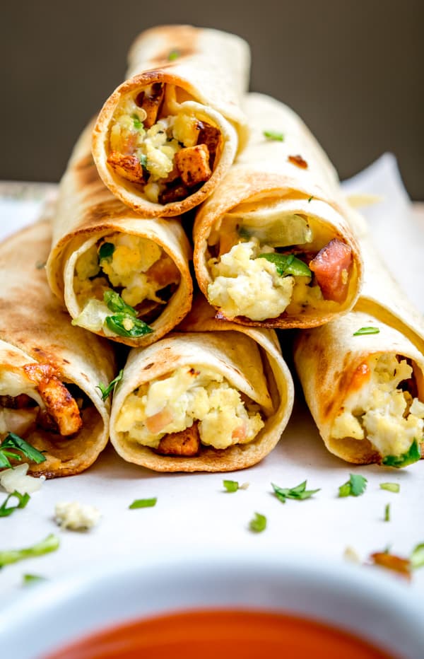 Baked Breakfast Taquitos
