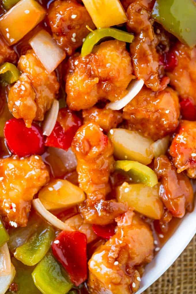 Chicken Breast with Pineapple in Sweet and Sour Sauce